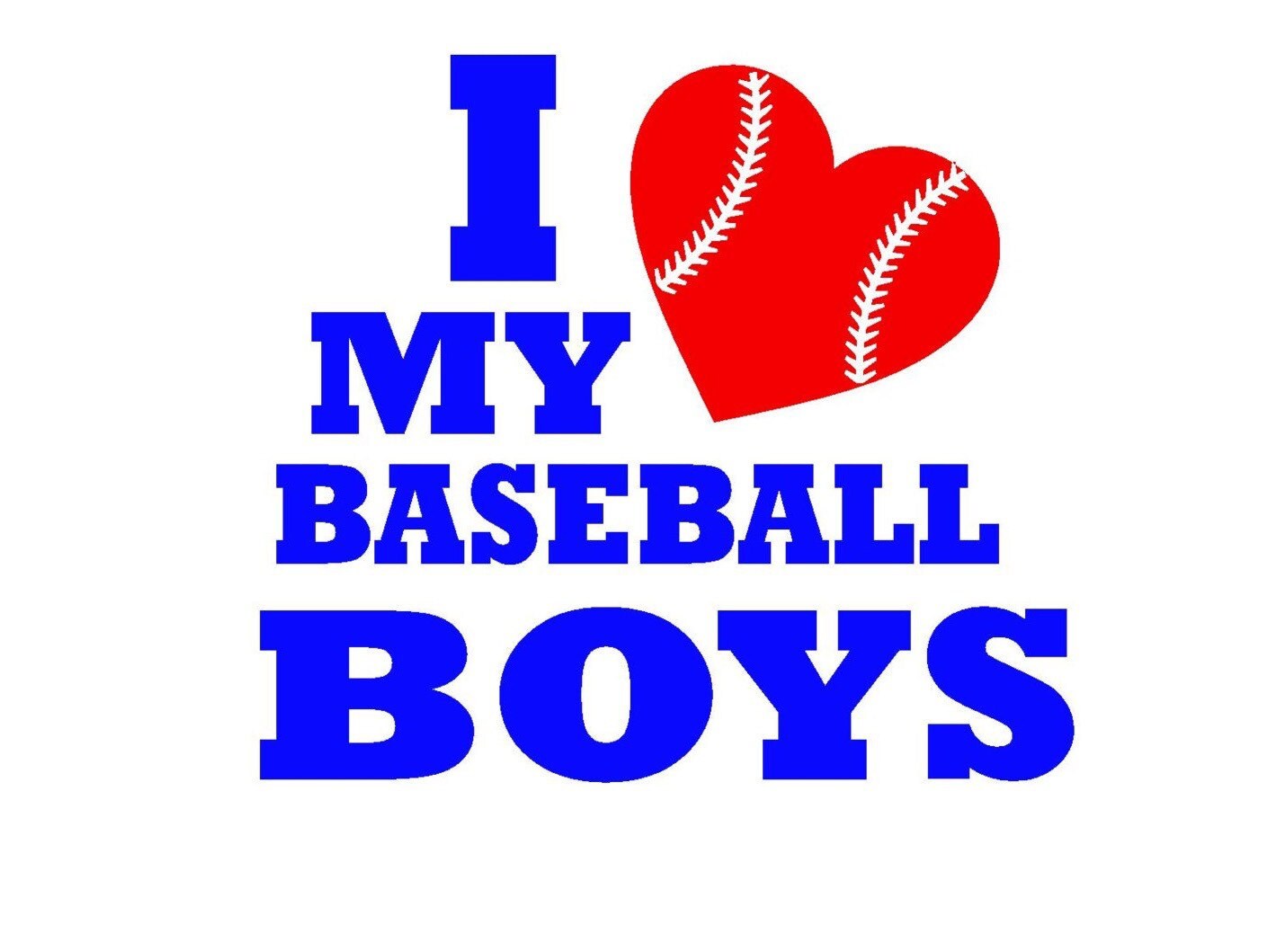 I Love My Baseball Boys SVG SXF Print Silhouette Instant