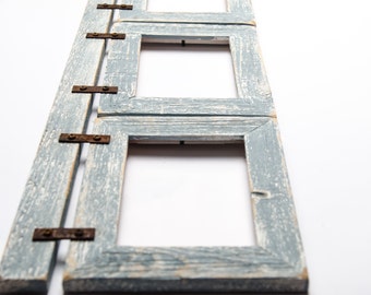 2 Barnwood Collage Frame 3 8x10 Multi Opening - Barnwood Collage 3) 8x10 Multi Opening Frame-Rustic Picture Frame-Landscape  or Portrait-Collage Frame-Collage Frame