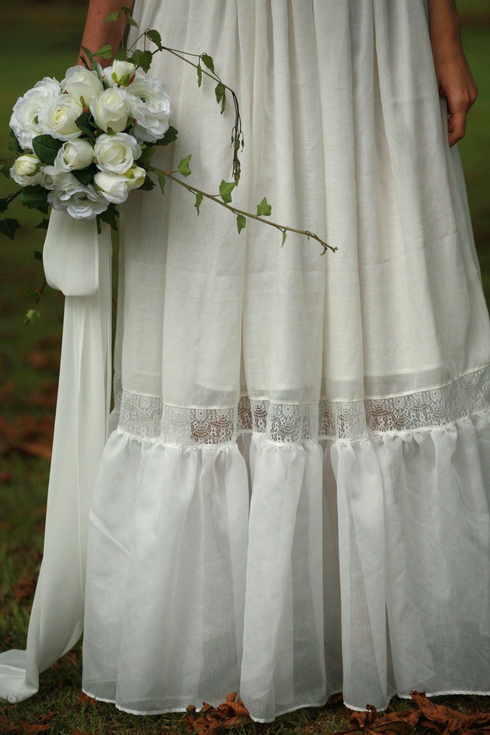 viscose wedding dress