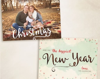 2015 Christmas Card Templates vol.9 7x5 inch card template
