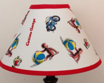 Curious George Children's Fabric Lamp Shade