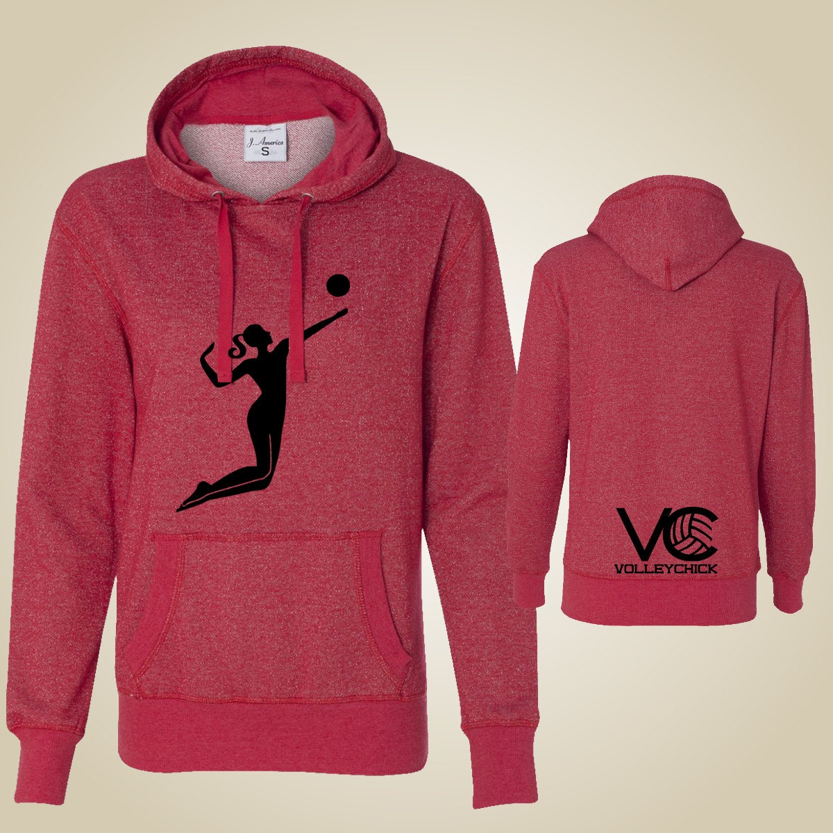 Volleyball Glitter Hoodie SpikeChick