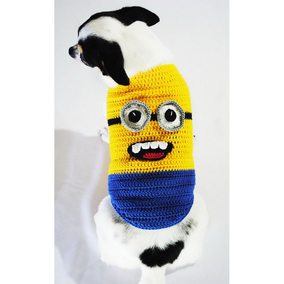 Minions Despicable Me Dog Costumes Funny 3D Pet by myknitt on Etsy