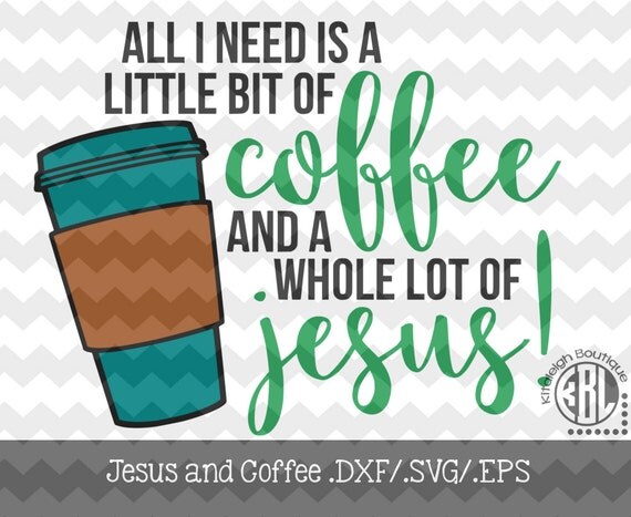 Download Coffee and Jesus.dxf/.svg/.eps Files for use with your