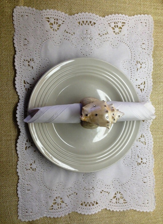 150 White Lace Paper Placemats, Dinner Place Setting, Weddings, Showers