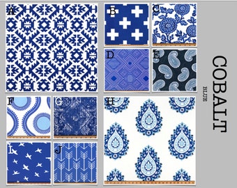 Custom Modern Baby Crib Bedding -Design Your Own- Cobalt