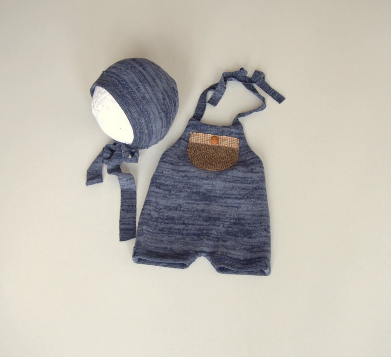 Newborn Photography Prop ClothingNewborn Blue Halter