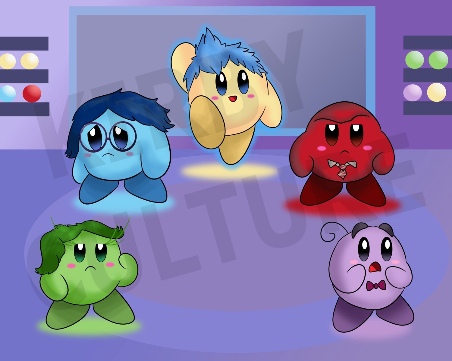 Kirby Culture Inside Out Group Print