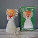 Christmas Tree Angel Topper Doll Lights Up, Kitsch Christmas Decor, Vintage Tree Topper