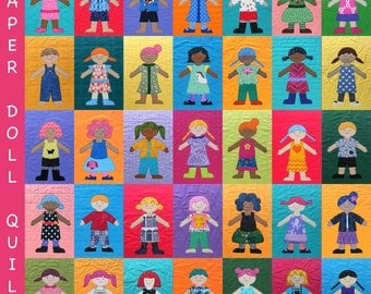 Paper Doll Quilt Pattern (digital PDF pattern)