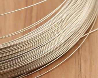 1 meter of 925 sterling silver wire, DIY silver wire, sterling wire,1mm silver wire, 0.8mm silver wire, 0.6mm silver wire, 0.4mm silver wire
