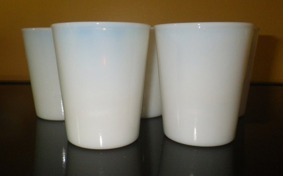 yogurt maker jars Glass  Cups 1970s Five Maker Milk  Only White Containers Yogurt Salton