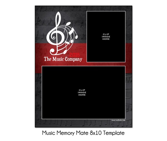 Music Mm5 8x10 Memory Mate Photo Template Digital File From Katieanndesigns On Etsy Studio How To Make A Memory Mate Template In Photoshop