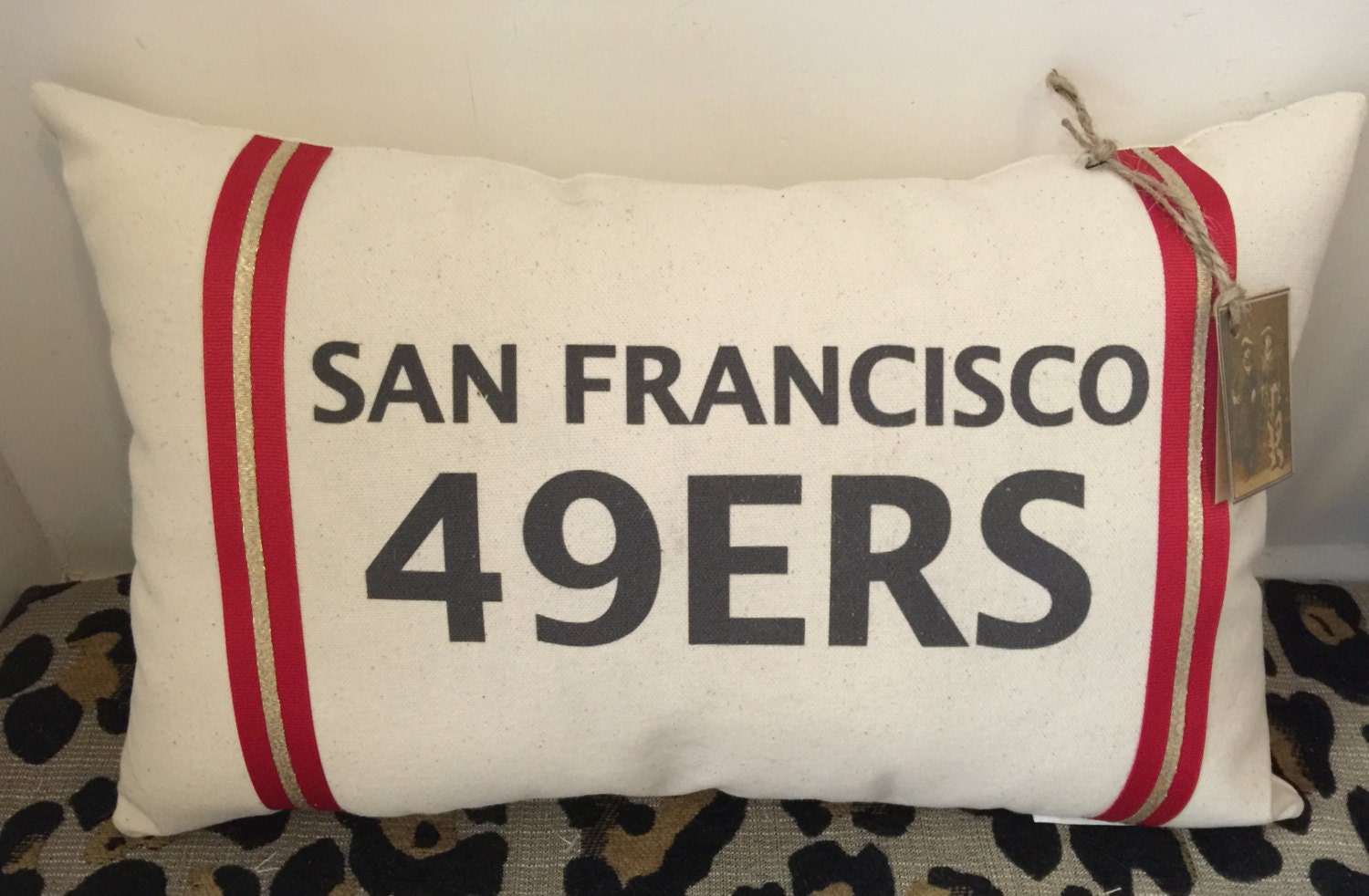 San Francisco 49ers Football Pillow
