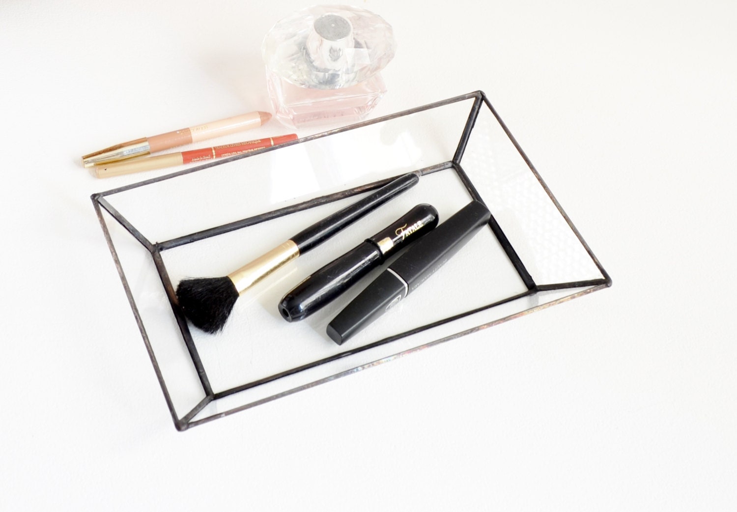 Glass Jewelry Tray For Your Treasured Keepsakes Or Jewelry.