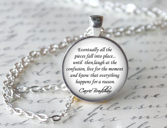 Items Similar To Sex And The City Necklace Carrie Bradshaw Quote Pendant Tv Show Jewelry On Etsy