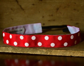 Dazzlebands No Slip Headband Polka Dots 7/8"