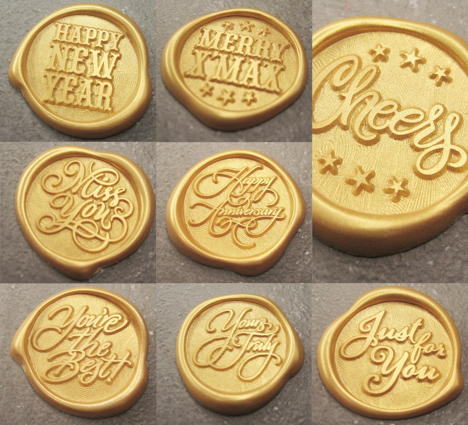23mm SelfAdhesive Wax Seal Sticker 12 Pieces by alfredesignstudio