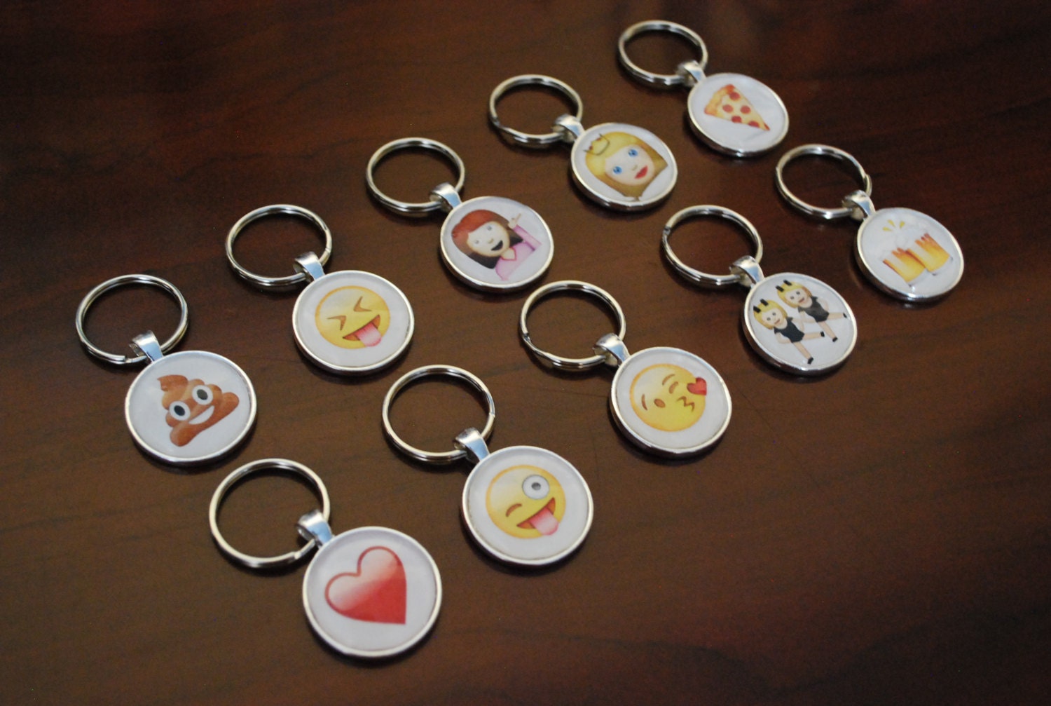 CUSTOM ORDER Emoji Keychain you choose emoji