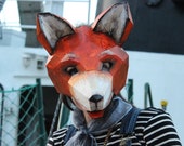 DIY Halloween mask , Fox mask, fox costume, animal mask, PDF Templates, Printable Mask