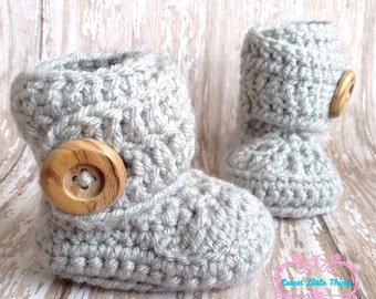 Baby Booties, Crochet Baby Booties, Crochet Baby Boots, Crochet Baby, Crochet Booties, Baby Girl, Baby Boy, UGG