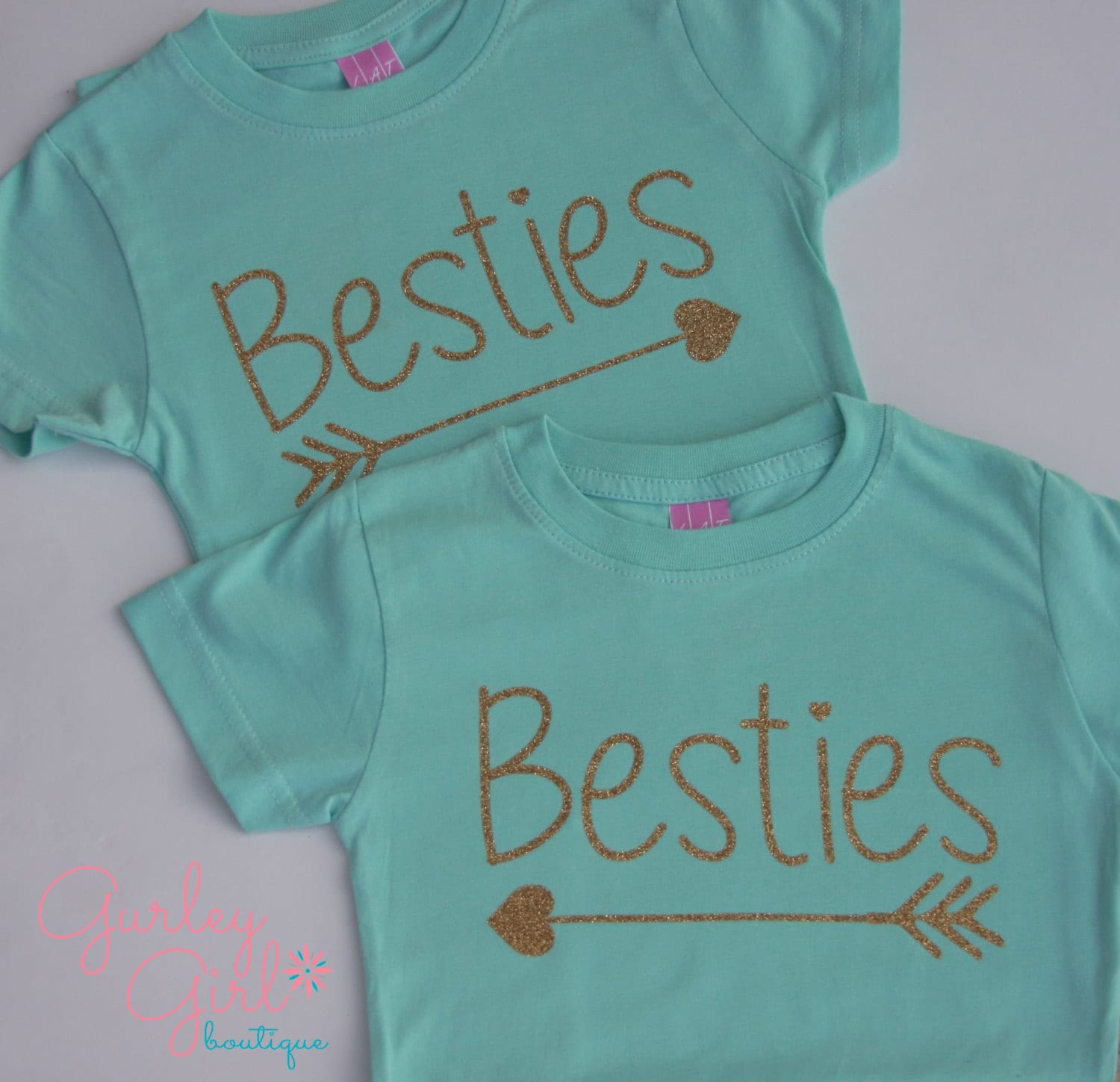 Tween Gift Girls BFF Besties Best Friends Forever Shirts-pair