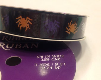 3 yards of spider ribbon, 5/8 inch wide (BR3)