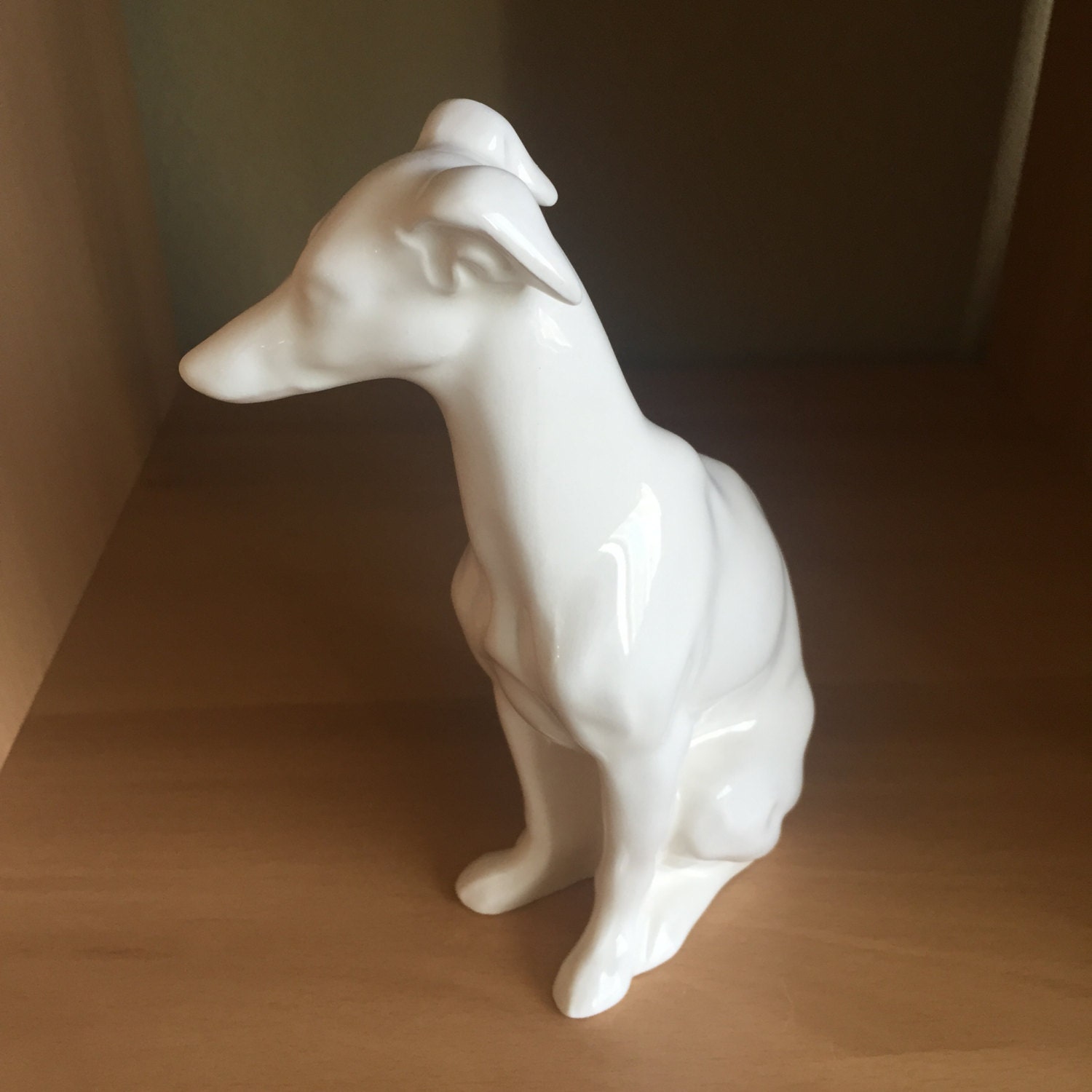 ceramic greyhound figurine