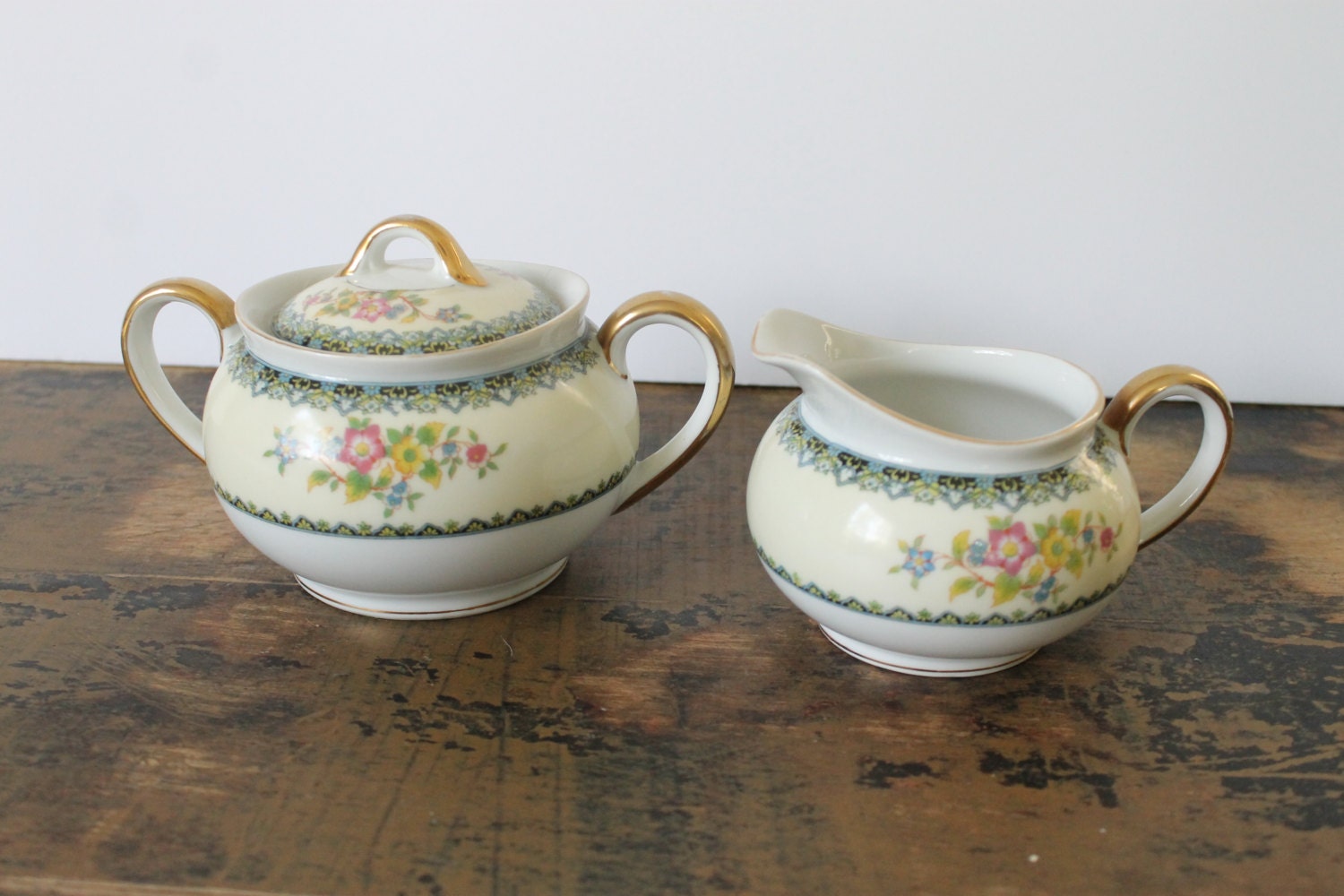 Creamer and Sugar Bowl Set Elmonte by Noritake Haute Juice