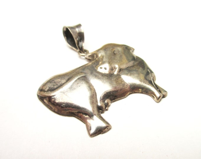 Sterling Cow Pendant -Silver figurine pendants