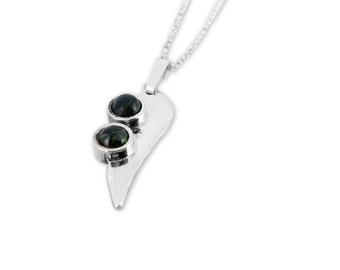 Tourmaline and Sterling Silver Pendant