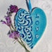 Love Heart Tile Heart Home Decor, Love Heart Tile, Turquoise Heart, Love Home Decor, Love Heart, Tile Heart