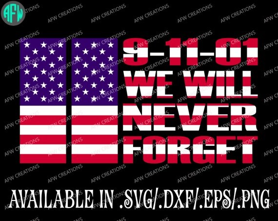 Digital Cut File - September 11 - 9-11 - 911 - SVG - DXF - EPS ...