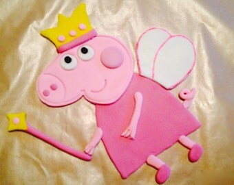 Fairy Peppa Pig Cake Topper