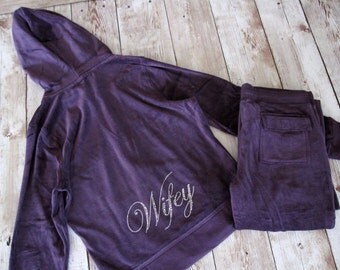 bride velour tracksuit