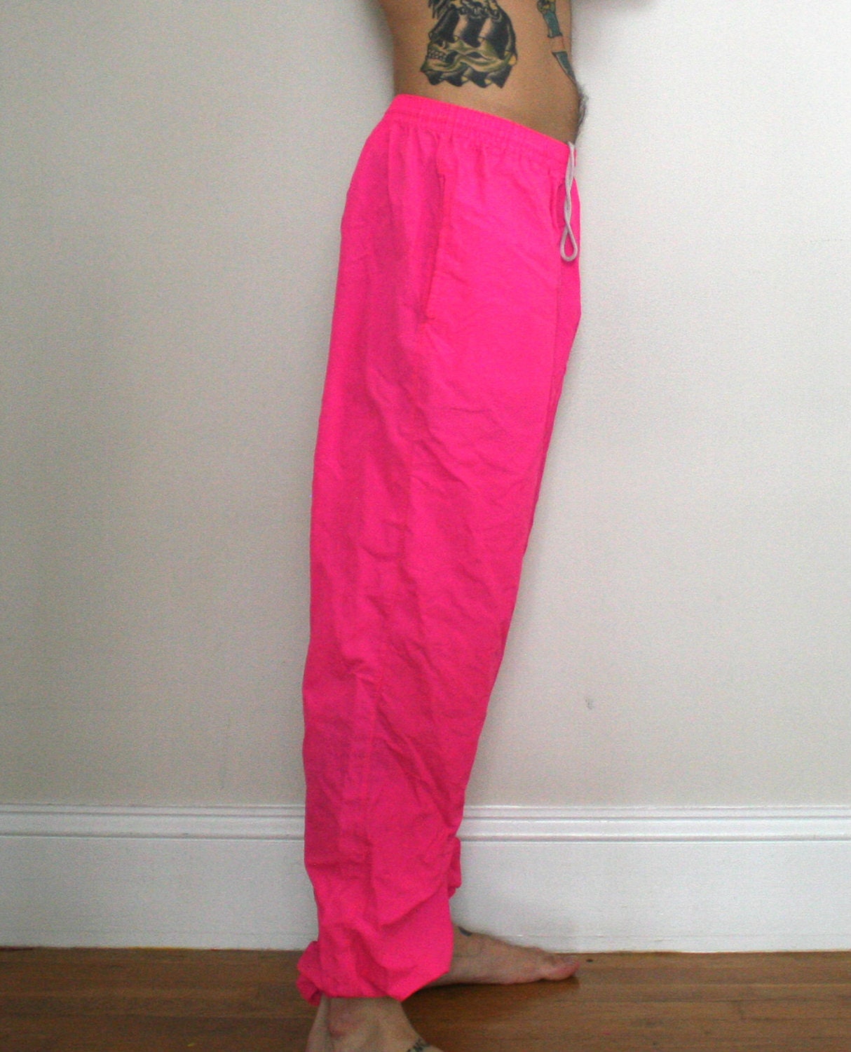 hot pink jogging pants