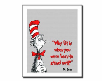 Unique dr seuss poster related items | Etsy