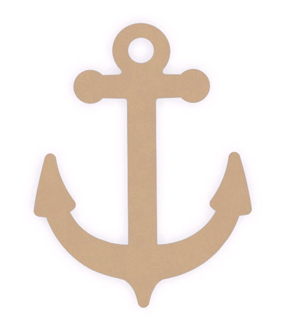 Anchor Shape Cutout Six Inches Tall