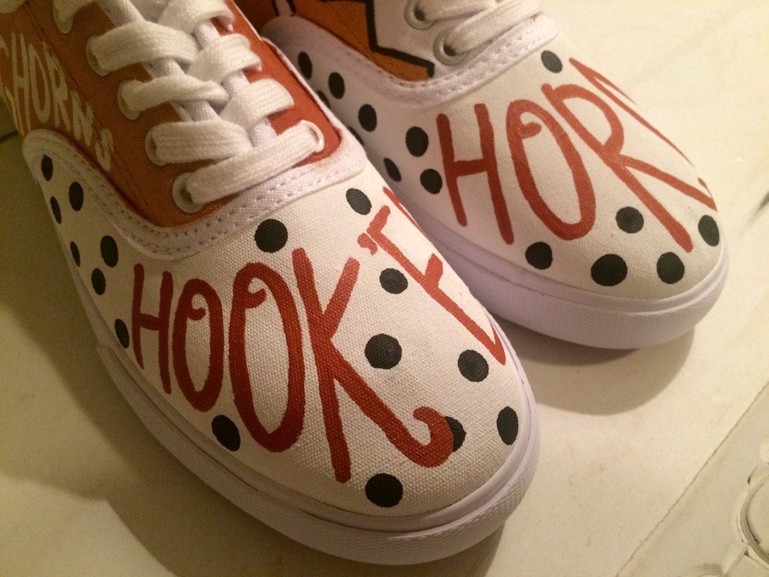 University of Texas painted Tennis Shoes