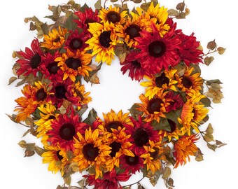 Sunflowers Galore Fall Wreath (FW519)