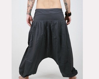 Harem Pants - Aladdin Pants - Harem Trousers - Yoga Pants - Cotton Afghani Pants - Alibaba Pants - Hammered - Men - Woman