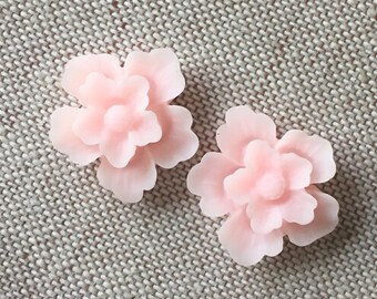 12 pcs of sakura flower cabochon-22mm-rc0166--14-baby pink