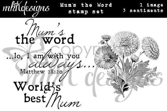 Mum's the Word Digital Stamp Set