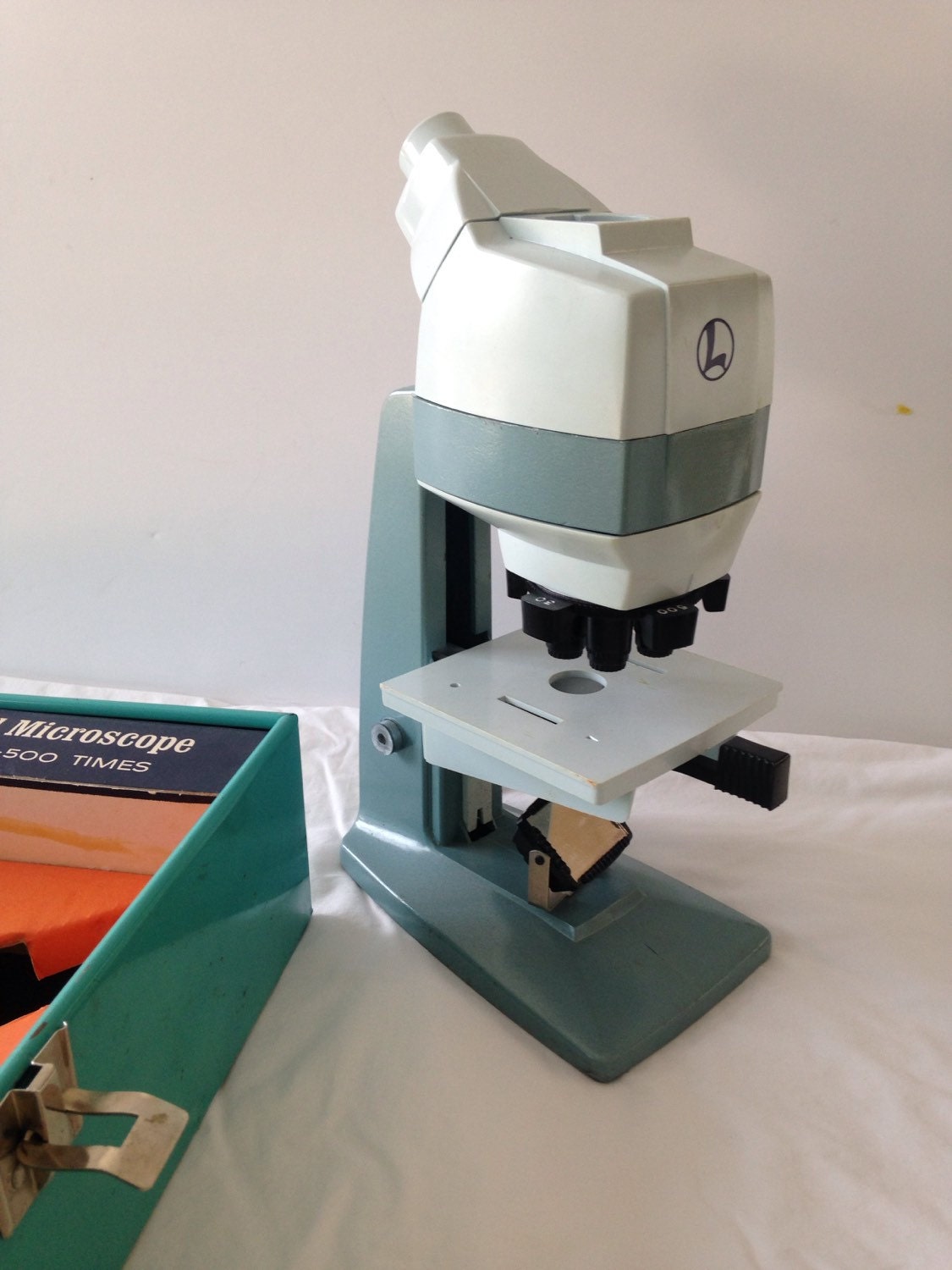 Vintage 1950's Microcraft Microscope Set