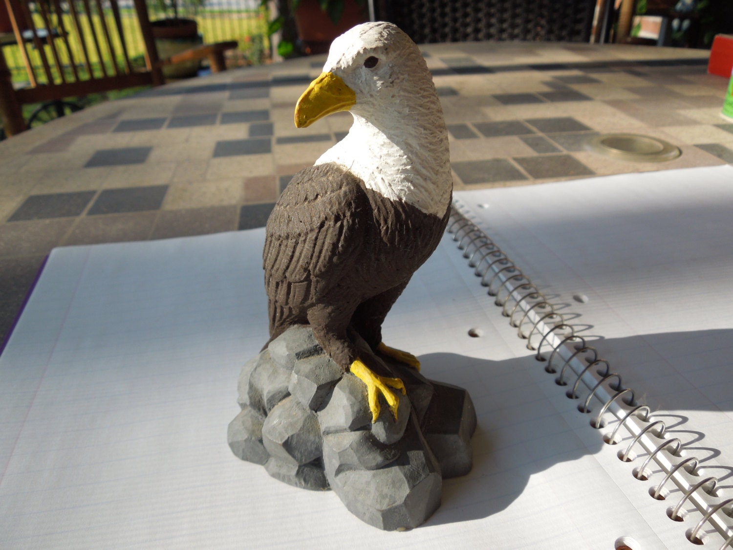 large resin eagle statues