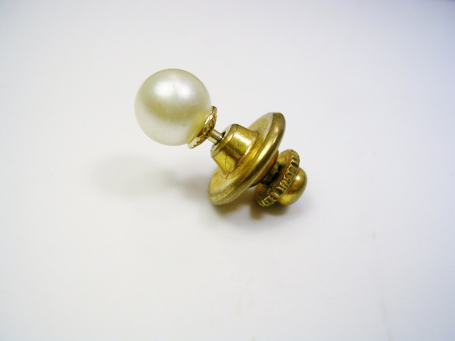 Pearl Tie Tack / Tie Pin / Formal Wear Men Wedding Jewelry