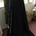 Full Length Black and Purple Cloak - 60" Long - Handmade ~ Ritual Wear Witchcraft Wiccan Attire