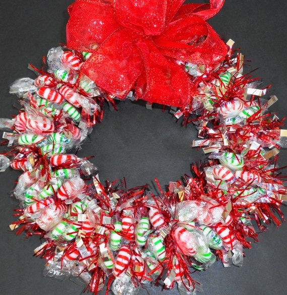 Sale Ready to Ship Sugar Free Candy Wreath by ...