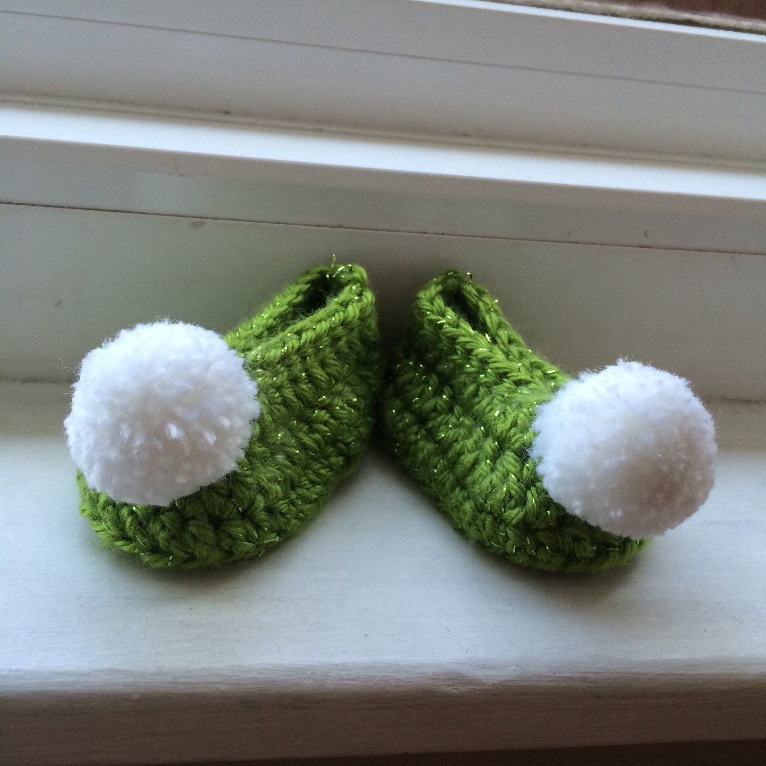 Crochet baby fairy slippers baby shower gift peter pan baby