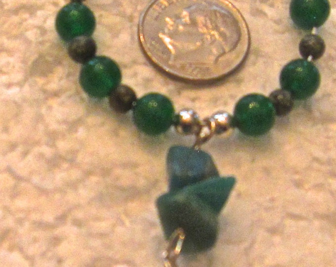 Natural Jade, Garnet, Serpentine, Beryl and Amazonite Gemstone Bead Earring Hoops E92